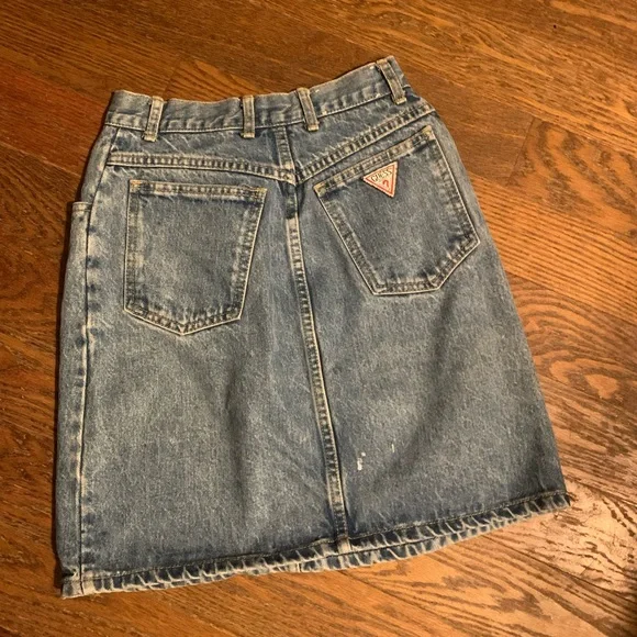 Guess Skirt Blue Jean Size 28 Women’s - Picture 3 of 8